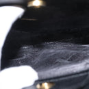 GUCCI Bamboo Hand Bag Leather Black Gold 002 1186 0260 Auth am9829-20