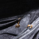 GUCCI Bamboo Hand Bag Leather Black Gold 002 1186 0260 Auth am9829-23