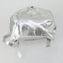 Gianni Versace Backpack Leather Silver Gold Auth am9831-5