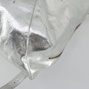 Gianni Versace Backpack Leather Silver Gold Auth am9831-15