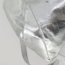 Gianni Versace Backpack Leather Silver Gold Auth am9831-16