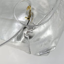 Gianni Versace Backpack Leather Silver Gold Auth am9831-17