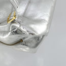 Gianni Versace Backpack Leather Silver Gold Auth am9831-10