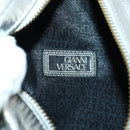 Gianni Versace Backpack Leather Silver Gold Auth am9831-12