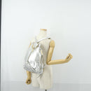 Gianni Versace Backpack Leather Silver Gold Auth am9831-21
