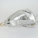 Gianni Versace Backpack Leather Silver Gold Auth am9831-4