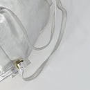 Gianni Versace Backpack Leather Silver Gold Auth am9831-9