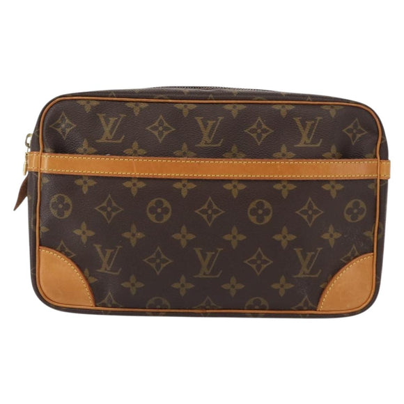 LOUIS VUITTON Monogram Compiegne 28 Clutch Bag M51845 LV Auth am9834