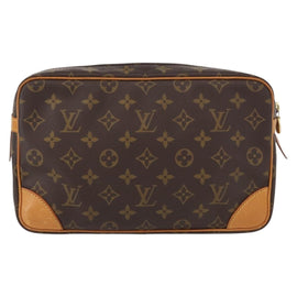 LOUIS VUITTON Monogram Compiegne 28 Clutch Bag M51845 LV Auth am9834 - 0
