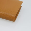 CHANEL Compact Wallet Caviar Skin Brown Gold CC Auth am9835V-15