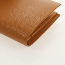 CHANEL Compact Wallet Caviar Skin Brown Gold CC Auth am9835V-16