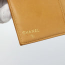 CHANEL Compact Wallet Caviar Skin Brown Gold CC Auth am9835V-17