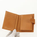 CHANEL Compact Wallet Caviar Skin Brown Gold CC Auth am9835V-8