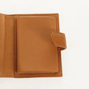 CHANEL Compact Wallet Caviar Skin Brown Gold CC Auth am9835V-20