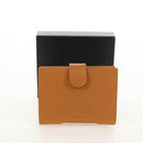 CHANEL Compact Wallet Caviar Skin Brown Gold CC Auth am9835V-12