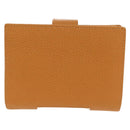 CHANEL Compact Wallet Caviar Skin Brown Gold CC Auth am9835V-2