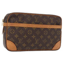 LOUIS VUITTON Monogram Compiegne 28 Clutch Bag M51845 LV Auth am9838-1