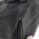 Coach Backpack Leather Navy Gold Auth am9839-16