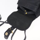 Coach Backpack Leather Navy Gold Auth am9839-19