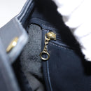 Coach Backpack Leather Navy Gold Auth am9839-22