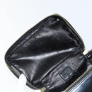 GUCCI Bamboo Vanity Hand Bag Nylon Black Gold 032 1956 0151 Auth am9840-10