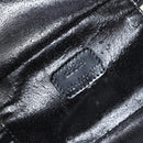 GUCCI Bamboo Vanity Hand Bag Nylon Black Gold 032 1956 0151 Auth am9840-12