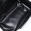 GUCCI Bamboo Vanity Hand Bag Nylon Black Gold 032 1956 0151 Auth am9840-11