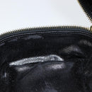 GUCCI Bamboo Vanity Hand Bag Nylon Black Gold 032 1956 0151 Auth am9840-19