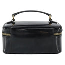 GUCCI Bamboo Vanity Hand Bag Nylon Black Gold 032 1956 0151 Auth am9840-2