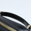 GUCCI Bamboo Vanity Hand Bag Nylon Black Gold 032 1956 0151 Auth am9840-8