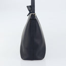 BURBERRY One Shoulder Bag Leather Navy Silver Auth am9843-5