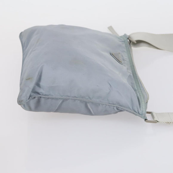 PRADA Hand Bag Nylon 2 Set Green Light Blue Auth am9845