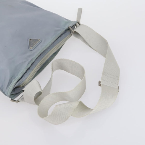 PRADA Hand Bag Nylon 2 Set Green Light Blue Auth am9845