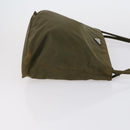 PRADA Hand Bag Nylon 2 Set Green Light Blue Auth am9845-4