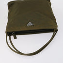 PRADA Hand Bag Nylon 2 Set Green Light Blue Auth am9845-5