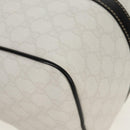 GUCCI GG Supreme Boston Bag PVC White Gold 193603 Auth am9846V-11