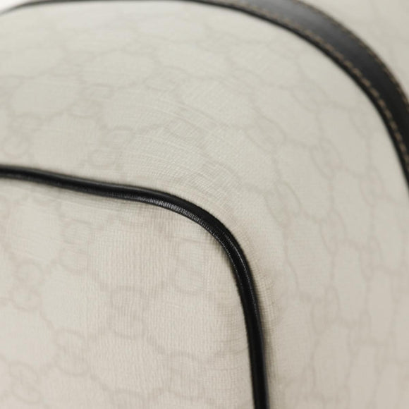 GUCCI GG Supreme Boston Bag PVC White Gold 193603 Auth am9846V