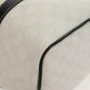 GUCCI GG Supreme Boston Bag PVC White Gold 193603 Auth am9846V-14