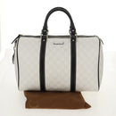 GUCCI GG Supreme Boston Bag PVC White Gold 193603 Auth am9846V-25