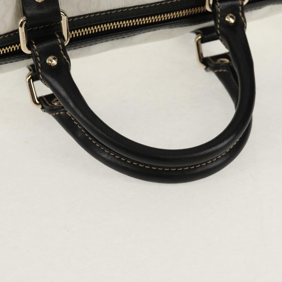 GUCCI GG Supreme Boston Bag PVC White Gold 193603 Auth am9846V