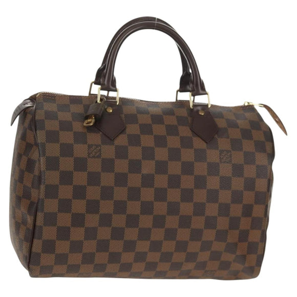 LOUIS VUITTON Damier Ebene Speedy 30 Hand Bag N41364 LV Auth am9848V