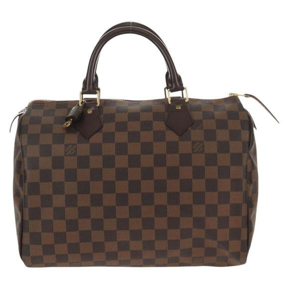 LOUIS VUITTON Damier Ebene Speedy 30 Hand Bag N41364 LV Auth am9848V