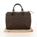 LOUIS VUITTON Damier Ebene Speedy 30 Hand Bag N41364 LV Auth am9848V-12