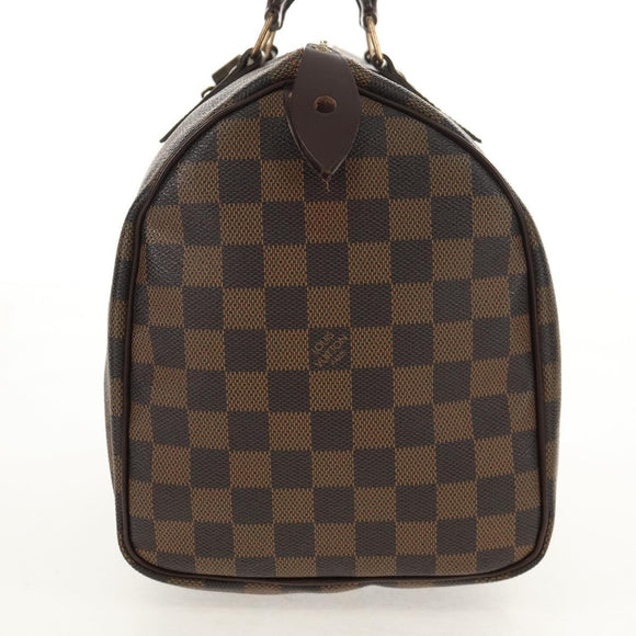LOUIS VUITTON Damier Ebene Speedy 30 Hand Bag N41364 LV Auth am9848V
