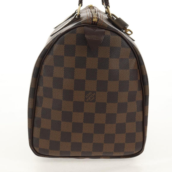 LOUIS VUITTON Damier Ebene Speedy 30 Hand Bag N41364 LV Auth am9848V