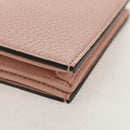 GUCCI Animalie Compact Wallet Leather Pink Gold 498096 Auth am9852V-10