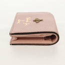 GUCCI Animalie Compact Wallet Leather Pink Gold 498096 Auth am9852V-5
