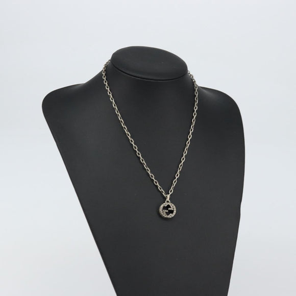 GUCCI Arabesque Necklace Ag925 Silver Auth am9853