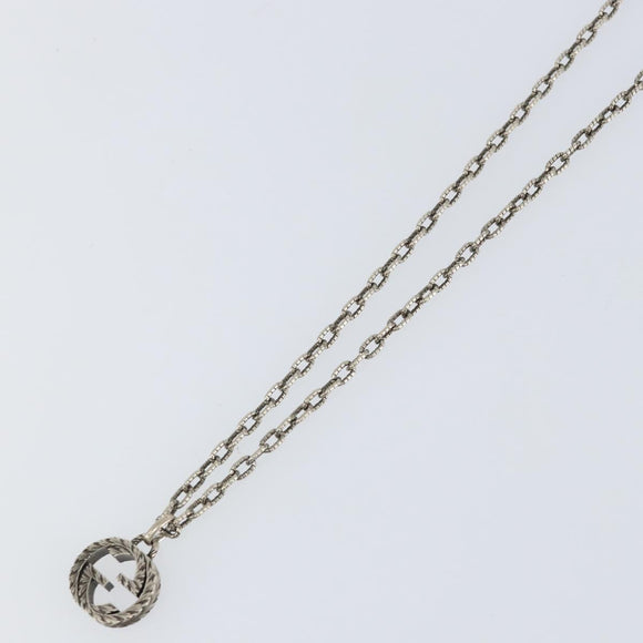 GUCCI Arabesque Necklace Ag925 Silver Auth am9853