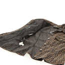 FENDI Zucca Canvas Best Jacket Black Brown Auth am9854V-10